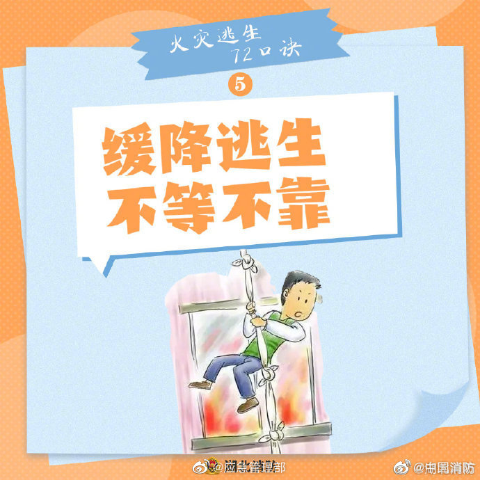 【火災(zāi)逃生怎么辦？牢記“72字”消防口訣】
