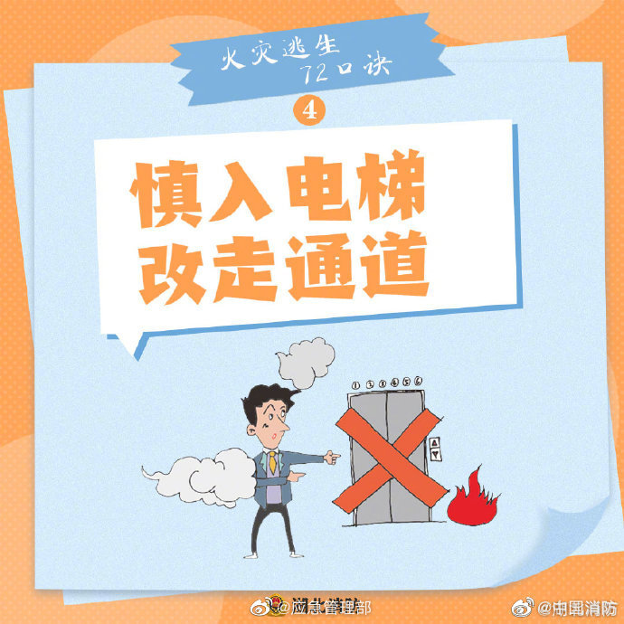 【火災(zāi)逃生怎么辦？牢記“72字”消防口訣】